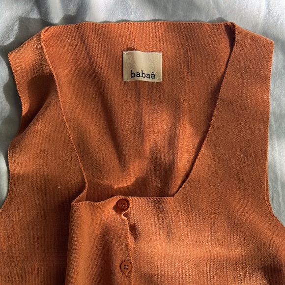 Brand new babaa vest no 39 cognac - Picture 2 of 4